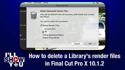 final cut delete library