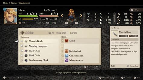 Final Fantasy Tactics Cloud Walkthrough