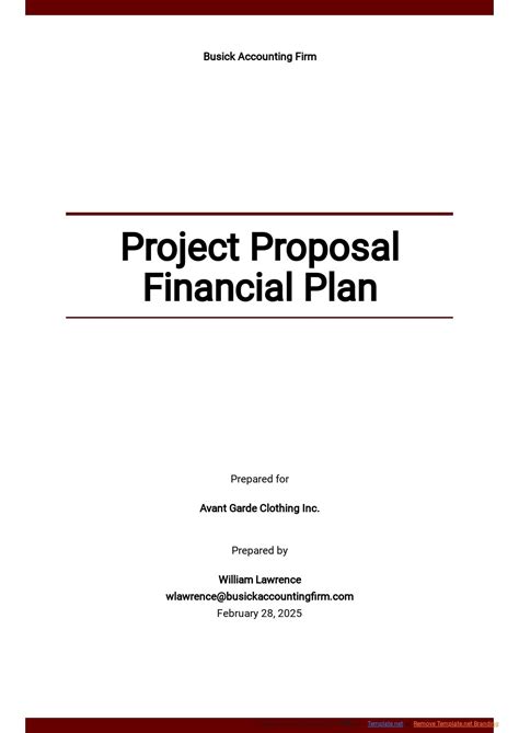 finance project proposal sample