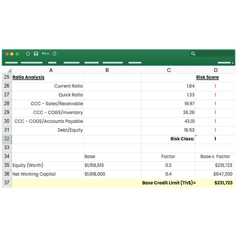 financial statement analysis excel sheet