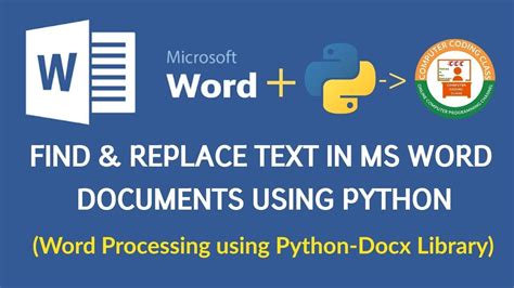 find and replace text in word document using python