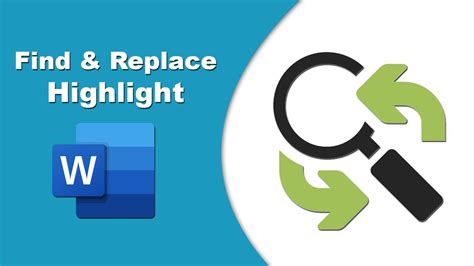 find and replace with highlight in word