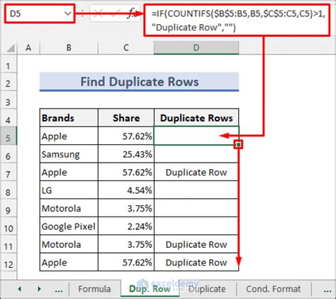 find duplicate numbers in excel formula