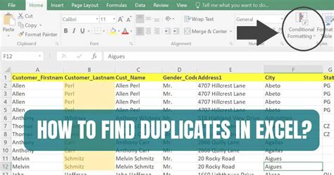 find duplicates in excel worksheet