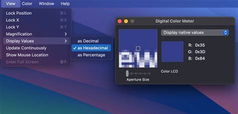 find hex code from image mac