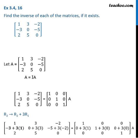 find inverse of matrix 2 3 1 2