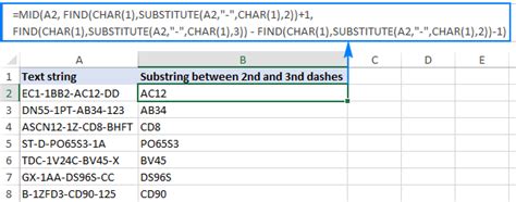 find substring in excel cell