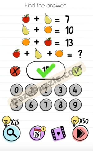 find the answer brain test level 315