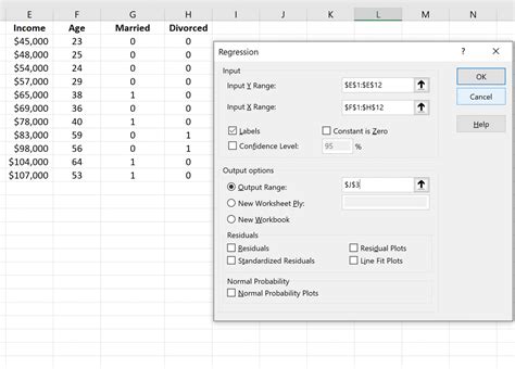 find variables in excel