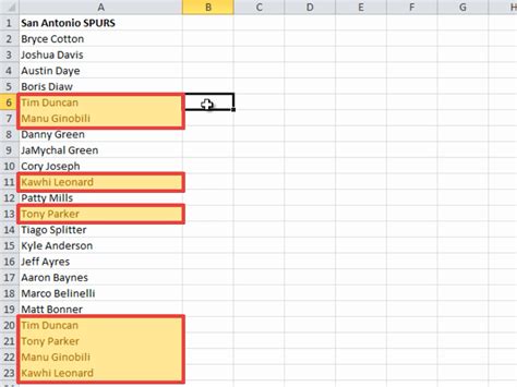 finding duplicate lines in excel