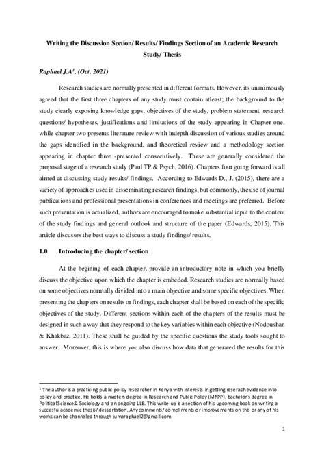 findings section of dissertation example