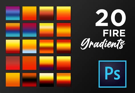 fire color code in photoshop