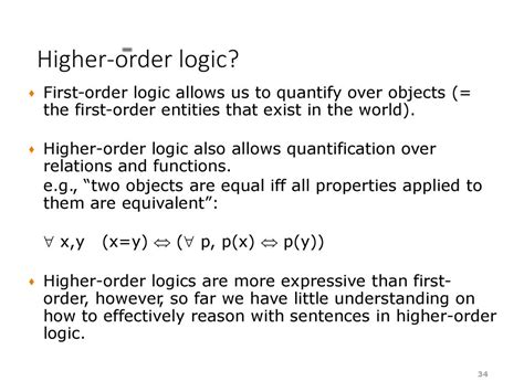 first order logic and higher order logic