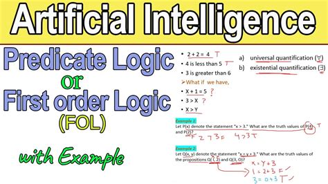 first order logic in artificial intelligence