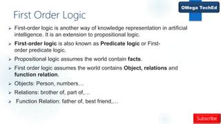 first order logic is also known as