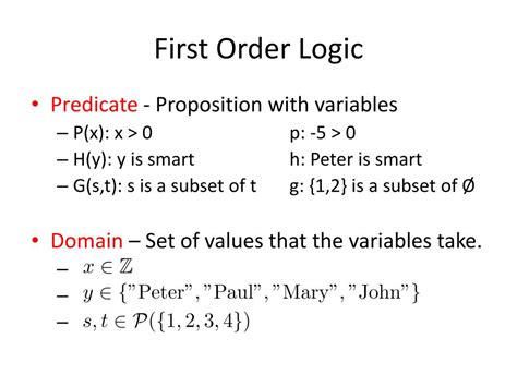 first order logic proof examples
