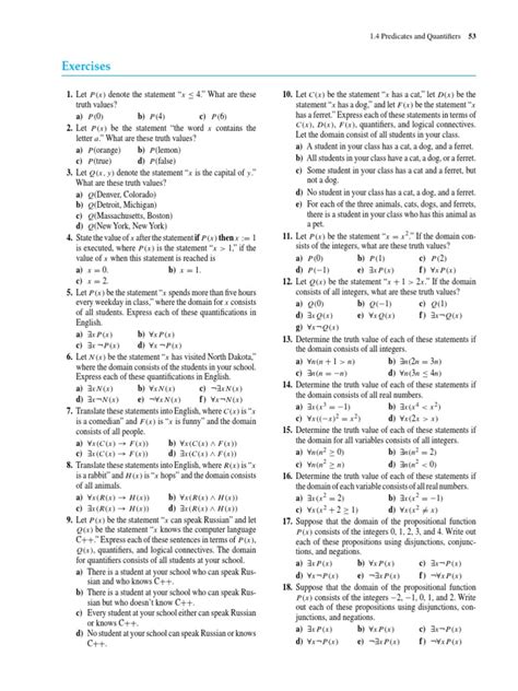first order predicate logic questions