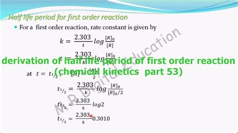 first order reaction derivation class 12 notes