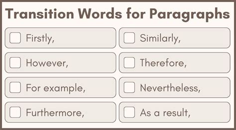 first paragraph transition words