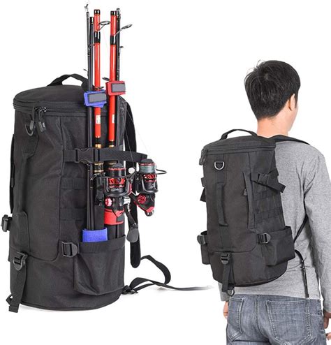 fishing backpack with rod holder