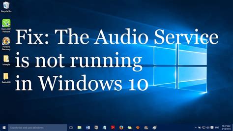 fix audio service is not running