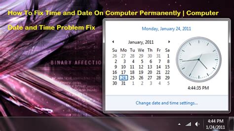 fix computer clock
