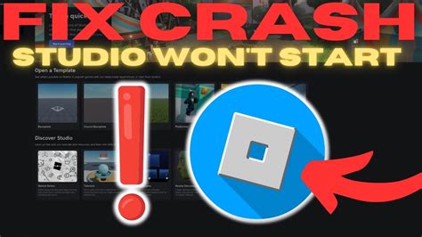 fix roblox studio crashing
