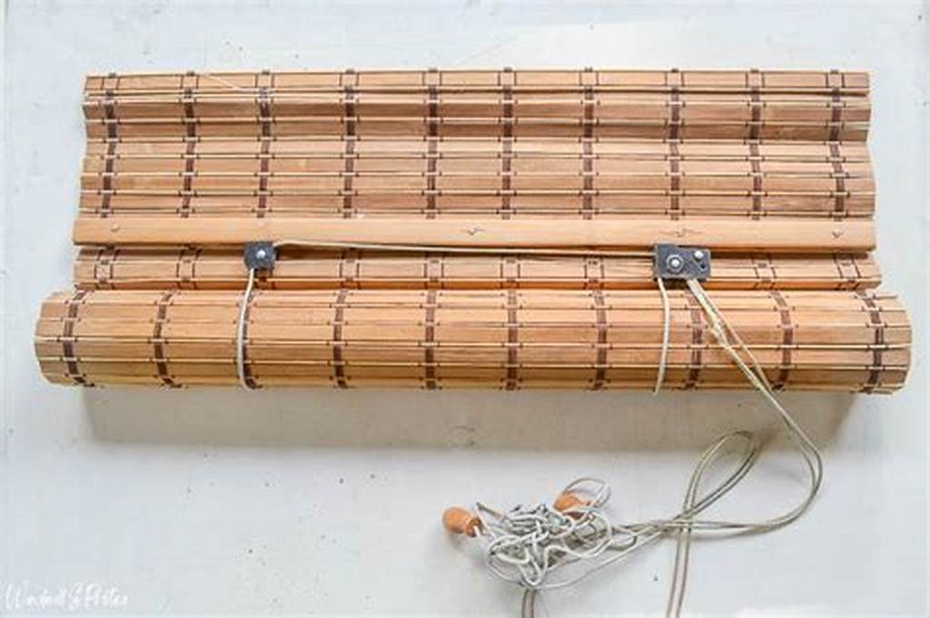 fixing cordless bamboo blinds