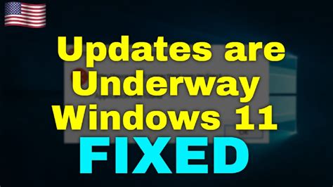 fixing updates are underway windows 11