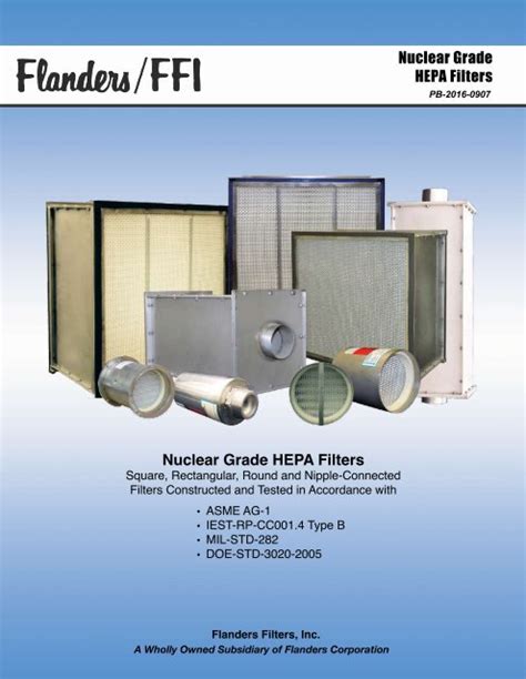 Flanders Hepa Filter Catalog