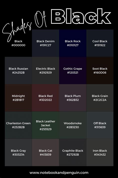 flat black hex code
