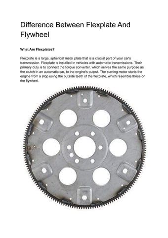 flexplate torque specs
