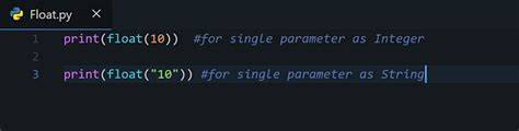 float abbreviation python