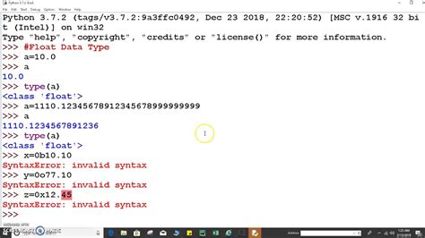 float data type range in python