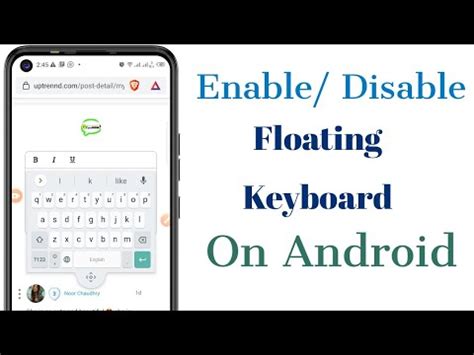 floating keyboard android turn off