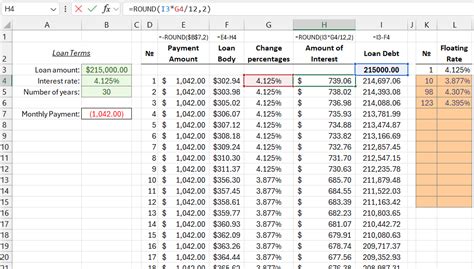 floating rate interest calculator excel