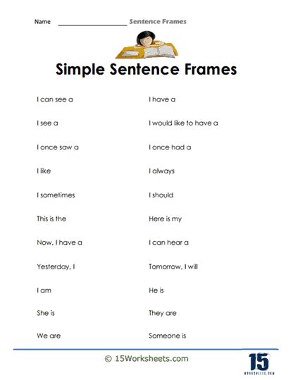 fluffy frame sentence for class 3
