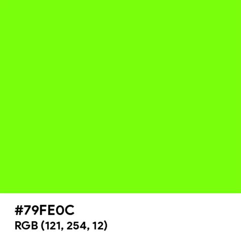 fluorescent green color code