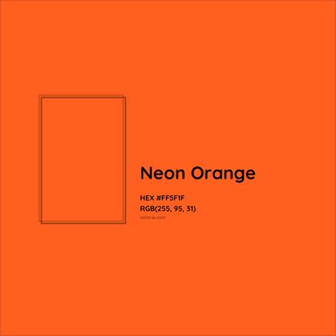 fluorescent orange color hex code