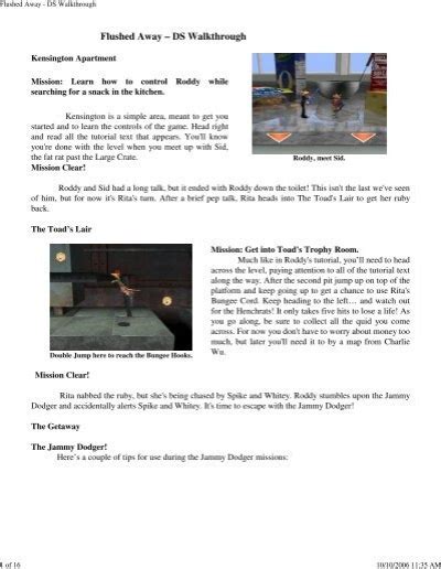 Flushed Away Ds Walkthrough