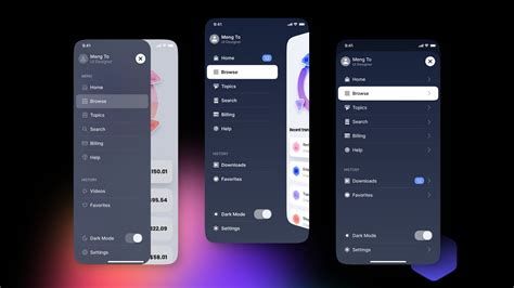 flutter appbar menu example