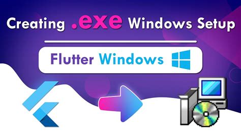 flutter build desktop app exe