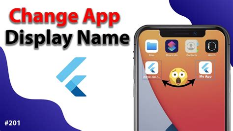 flutter change app display name