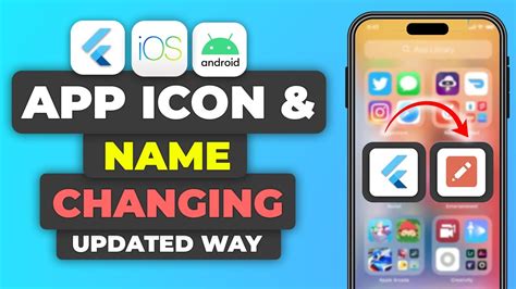 flutter change app icon and name