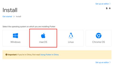 flutter install mac