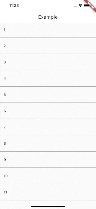 flutter list separator