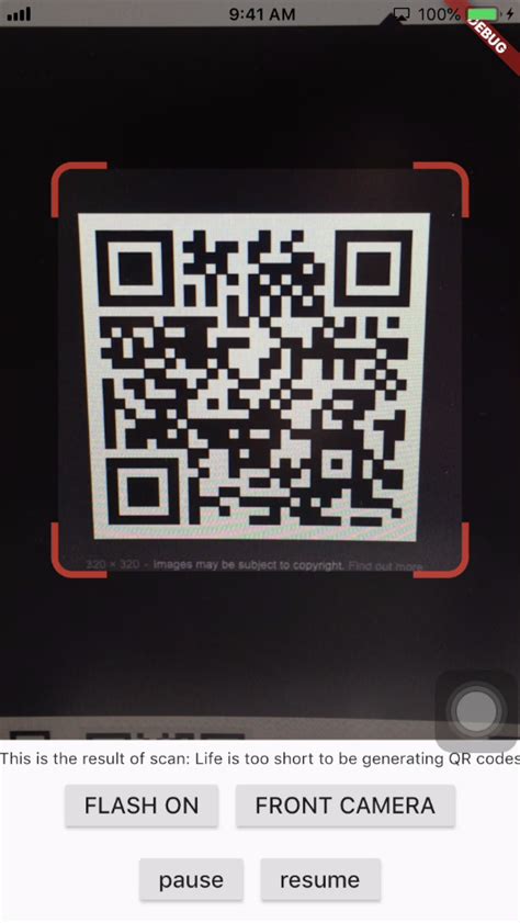 flutter read qr code from camera