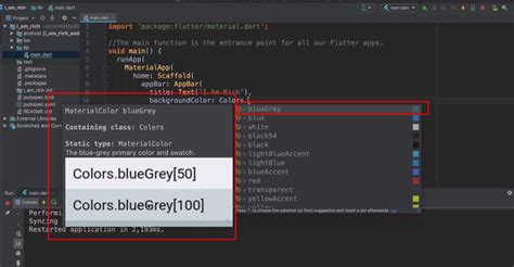 flutter suggestions not working in android studio