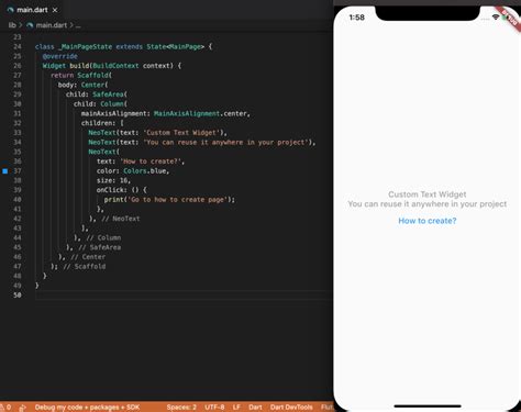 flutter text widget example