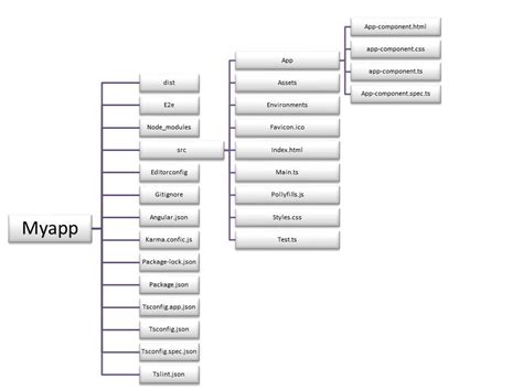 folder structure of angular project